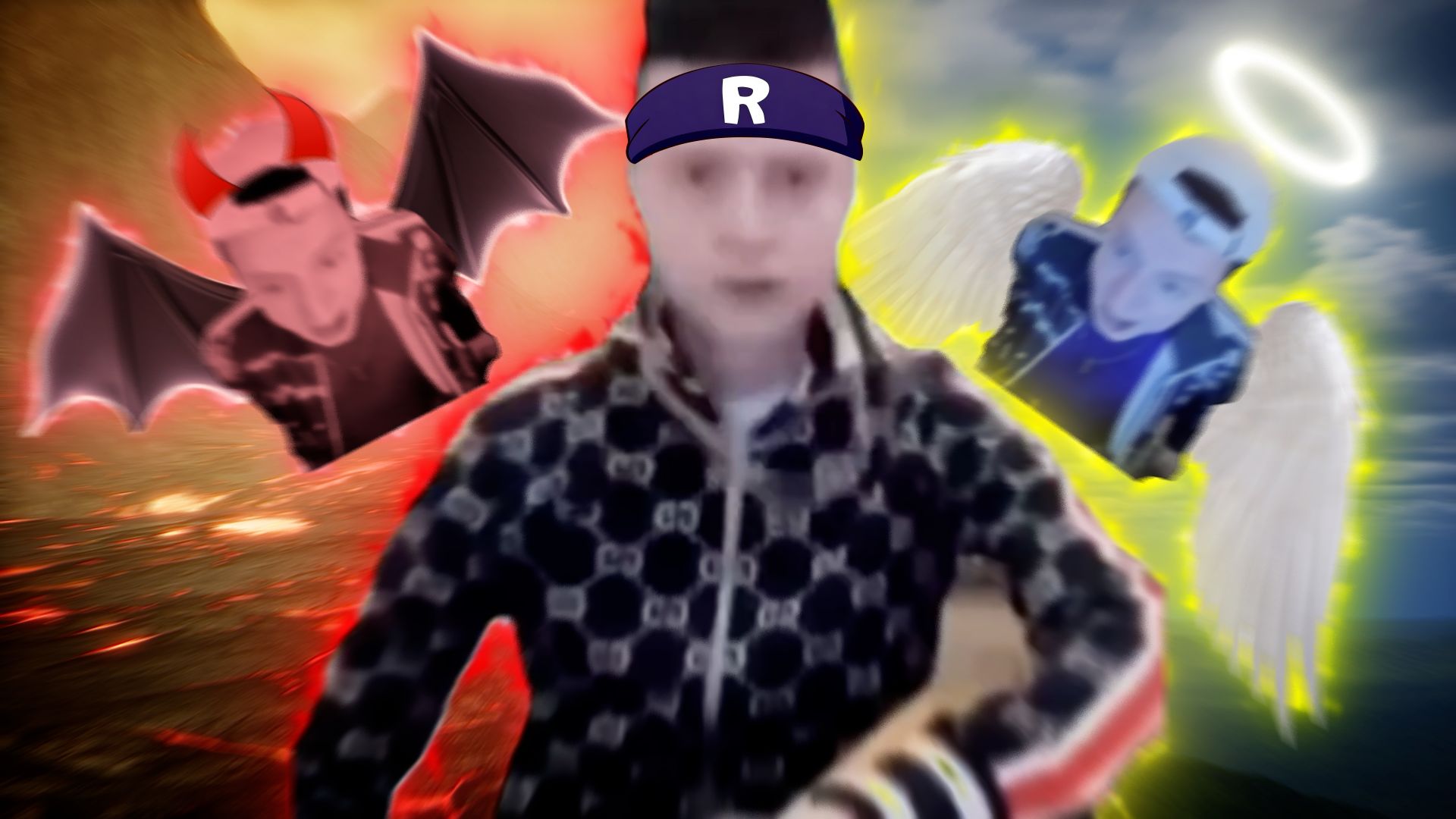“bro怎么一半恶魔一半天使”