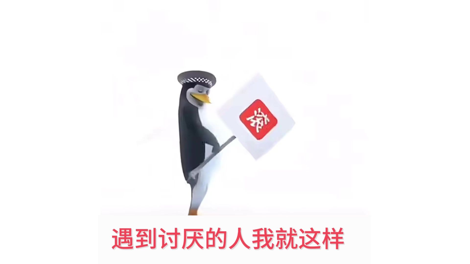 【高清无水印】企鹅跳舞6滚遇到讨厌的人meme素材40秒