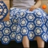 【钩针】蓝白毯子编织视频教程Blue and white afghan blanket tutorial