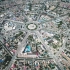 航拍：新疆特克斯八卦城