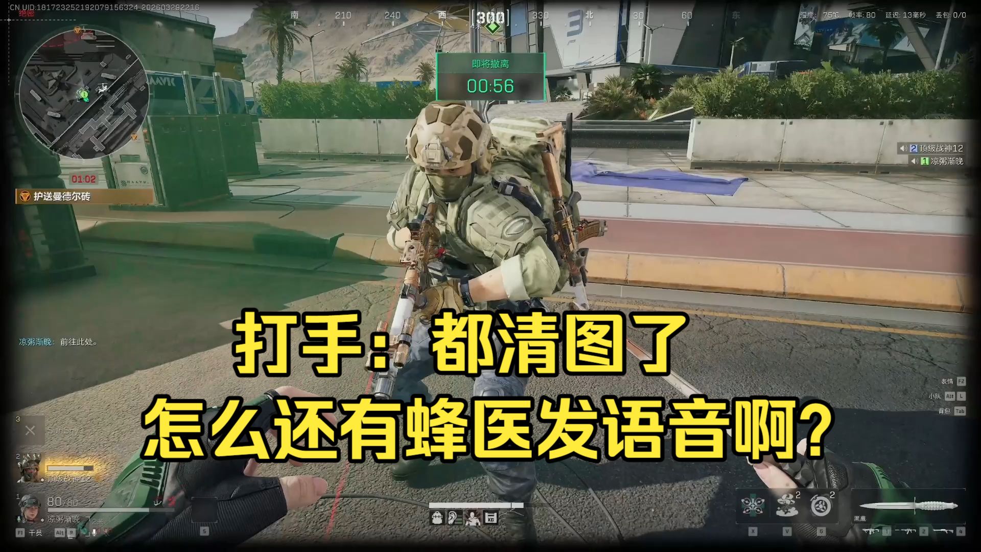 调戏护航：队里没有蜂医，却到处都有蜂医的语音