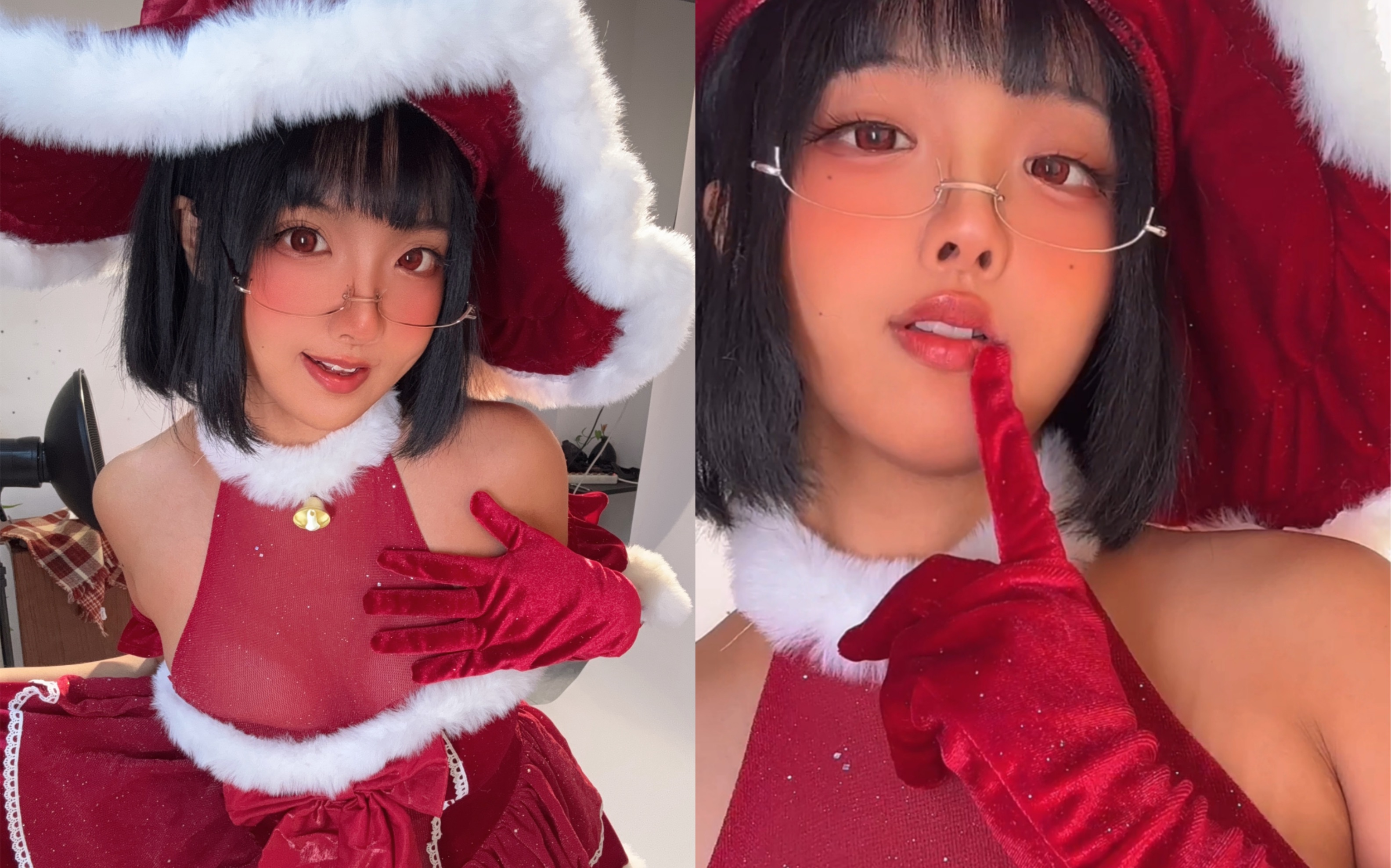 ♡Black Leather Witch Christmas Eve♡