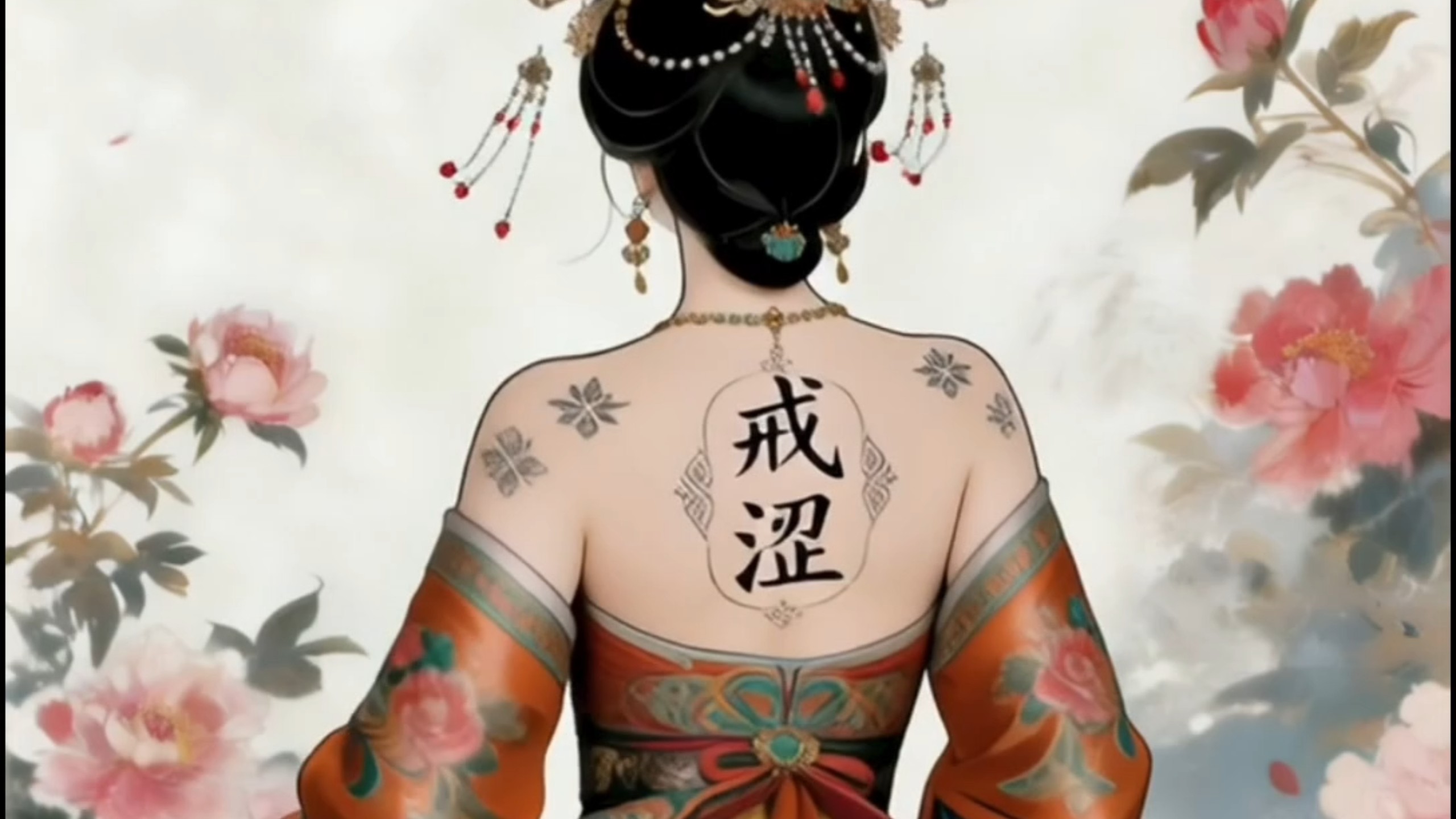 戒涩美人的背影