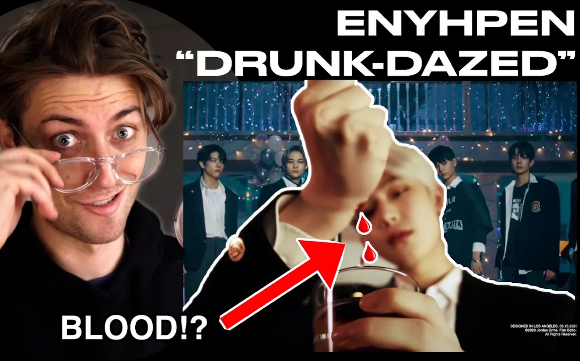 enhypen专业mv制作人解析drunkdazed技巧点评reaction概念国外剪辑师