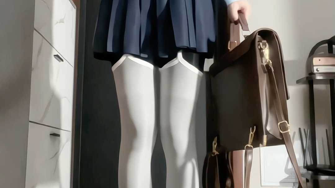 Sling white thick black black silk