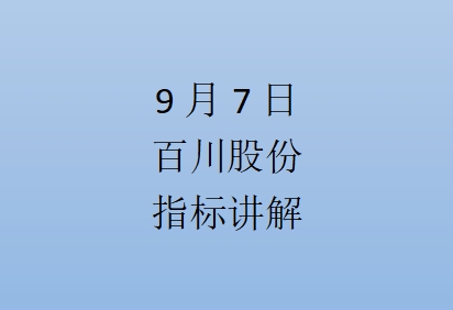 百川股份,指标讲解哔哩哔哩bilibili