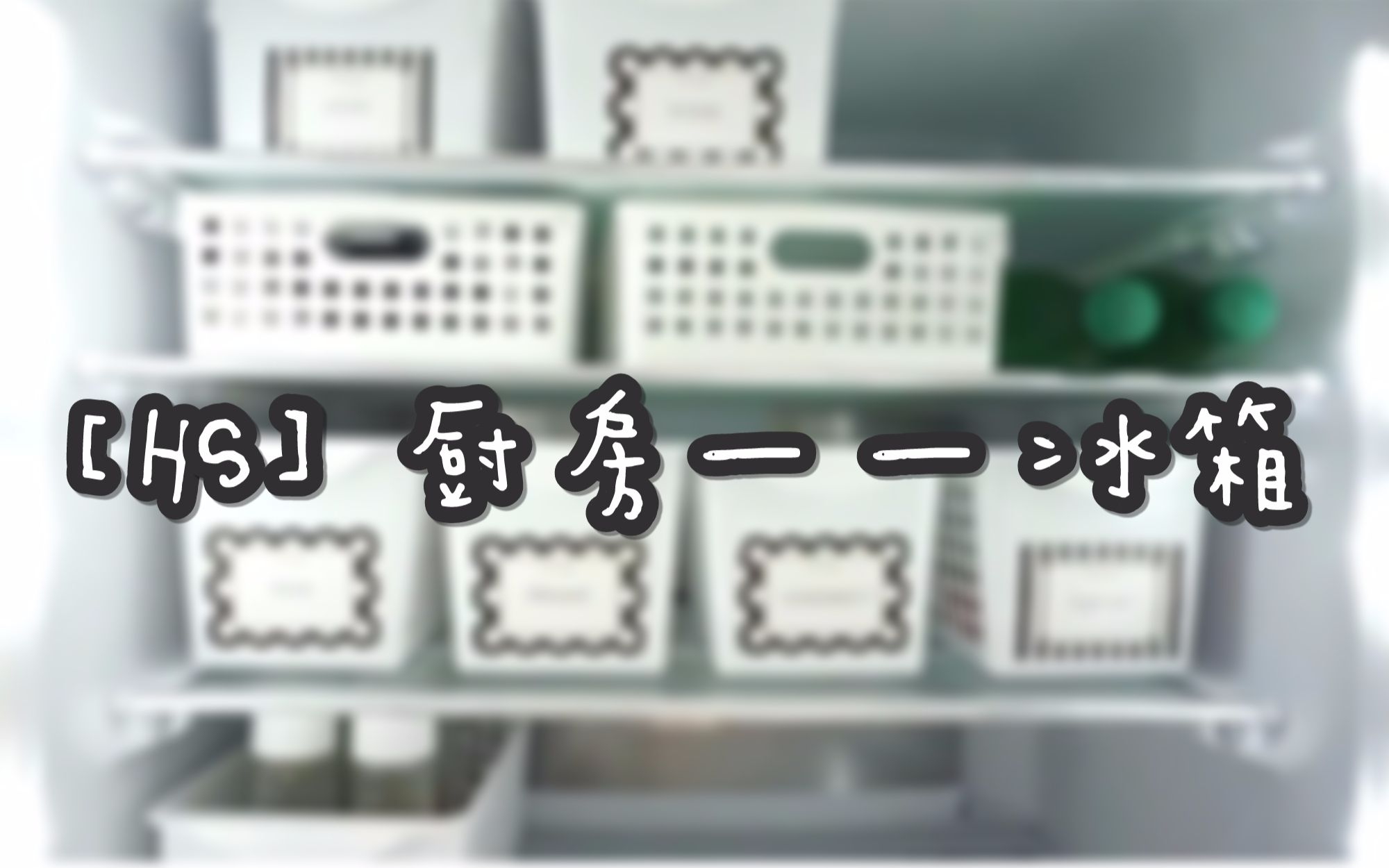 【HS】厨房收纳系列——冰箱 冰箱收纳 冷蔵库の中身をモノトーンでスッキリさせる収纳术!全て百均&楽天☆です!哔哩哔哩bilibili