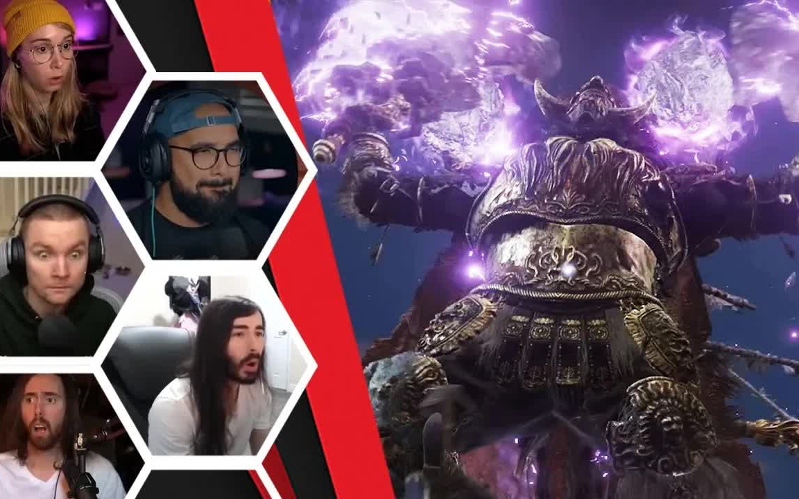 艾尔登法环老外主播初见boss战反应之碎星拉塔恩