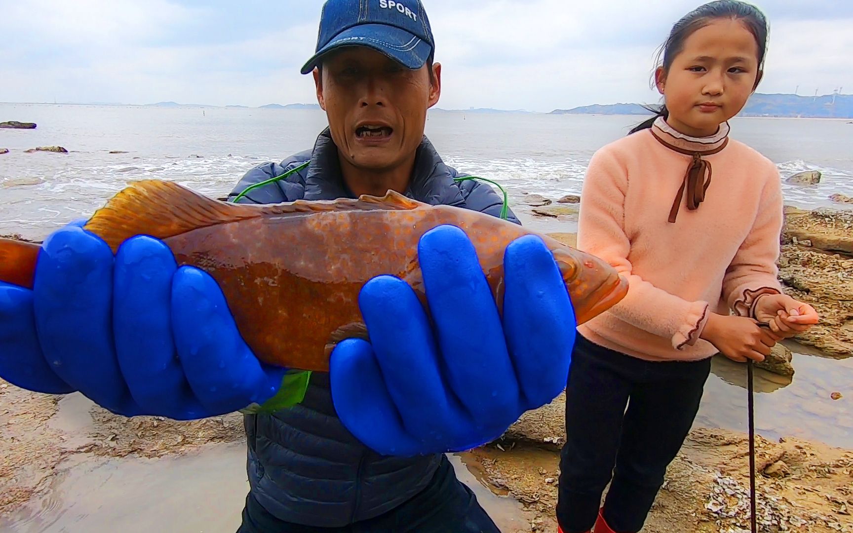 馒头大过年登荒岛赶海,女儿发现"天价"海货,一条价值四五百