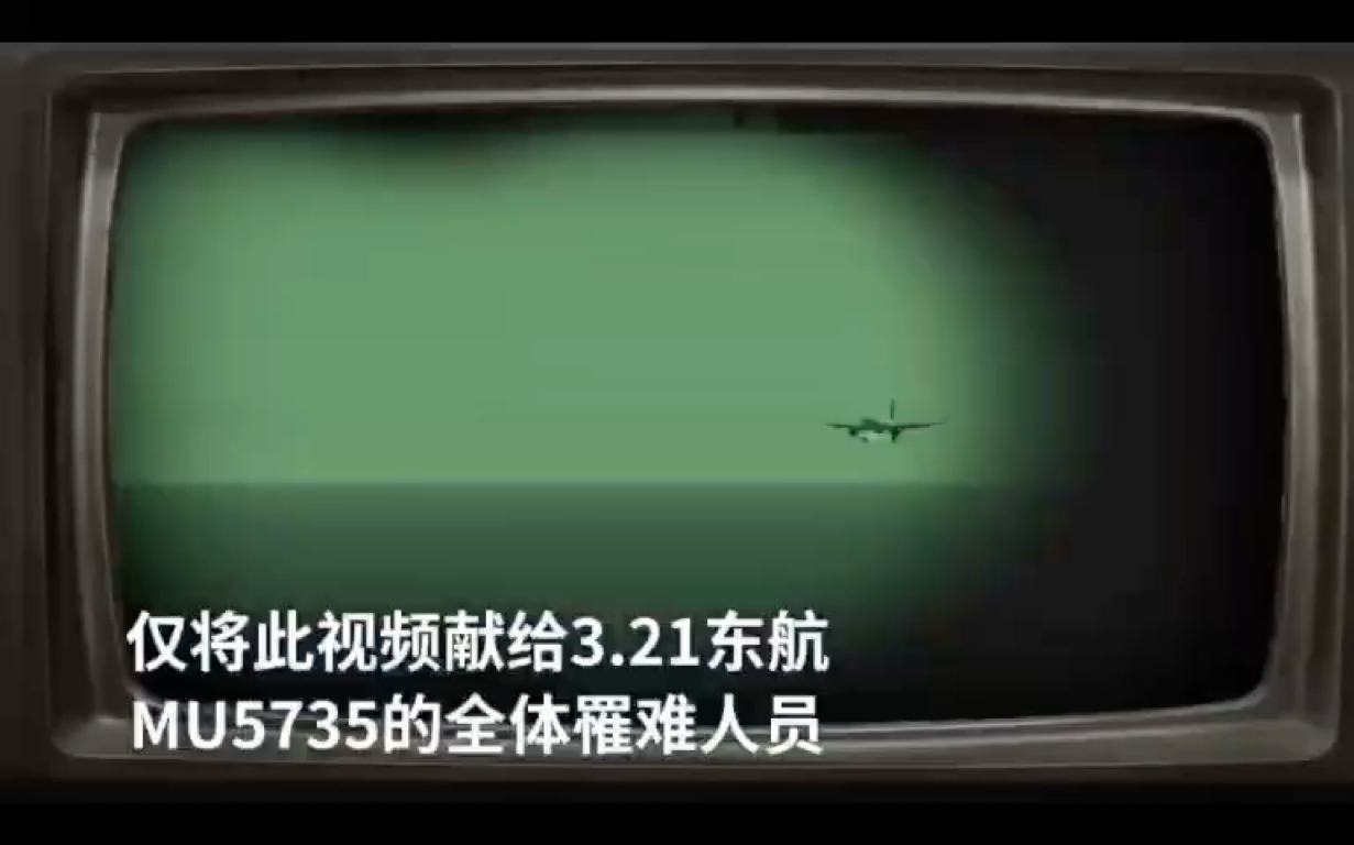 仅将此视频献给321东航mu5735的全体遇难人员