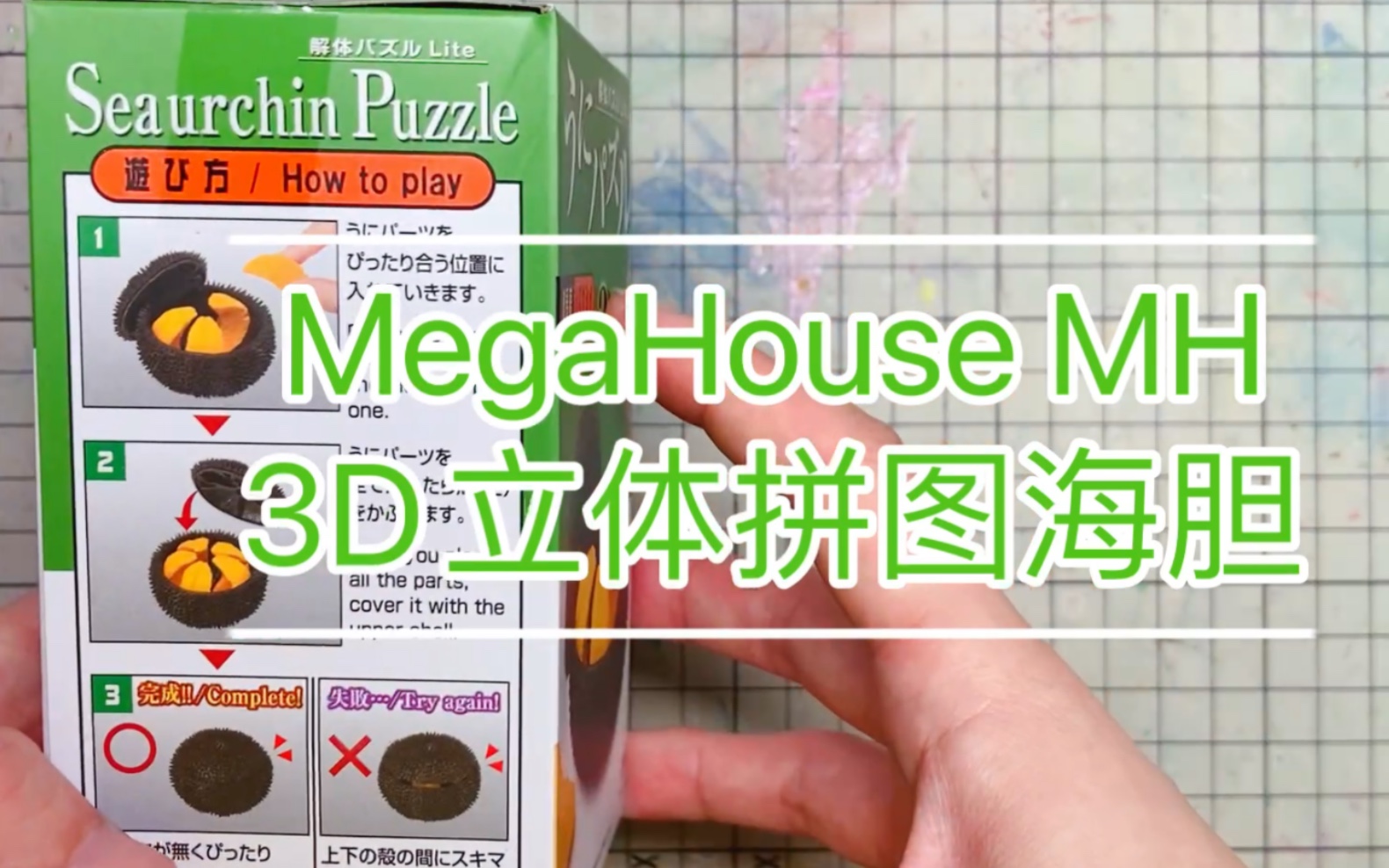 【开箱】MegaHouse3D立体拼图 海胆趣味玩具