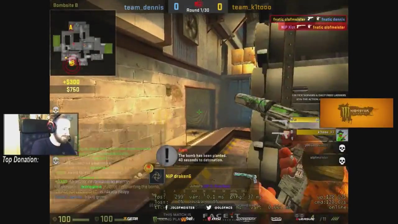 csgo - olofmeister & draken fpl死城之谜直播视频