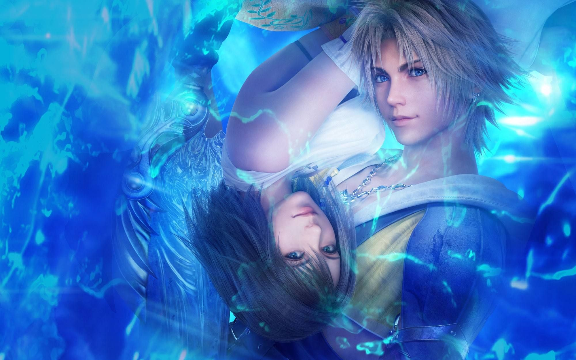 最终幻想x 尤娜 吻 final fantasy x - tidus and yuna love scene