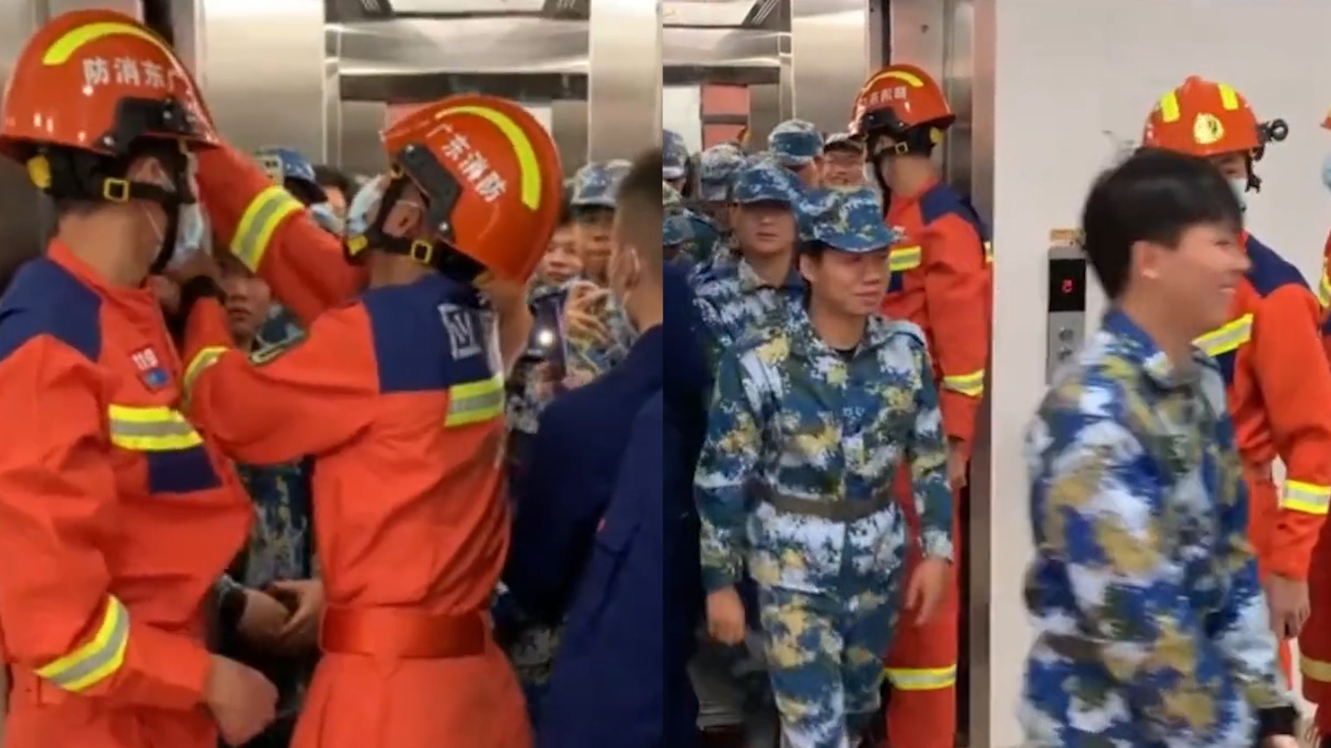 有点“懵”！高校电梯故障学生被困，消防员看到数量表情都变了