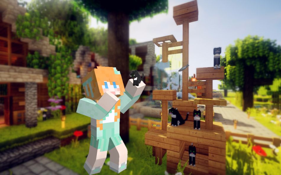 大橙子浙大服生存19我的猫爬架我的世界minecraft