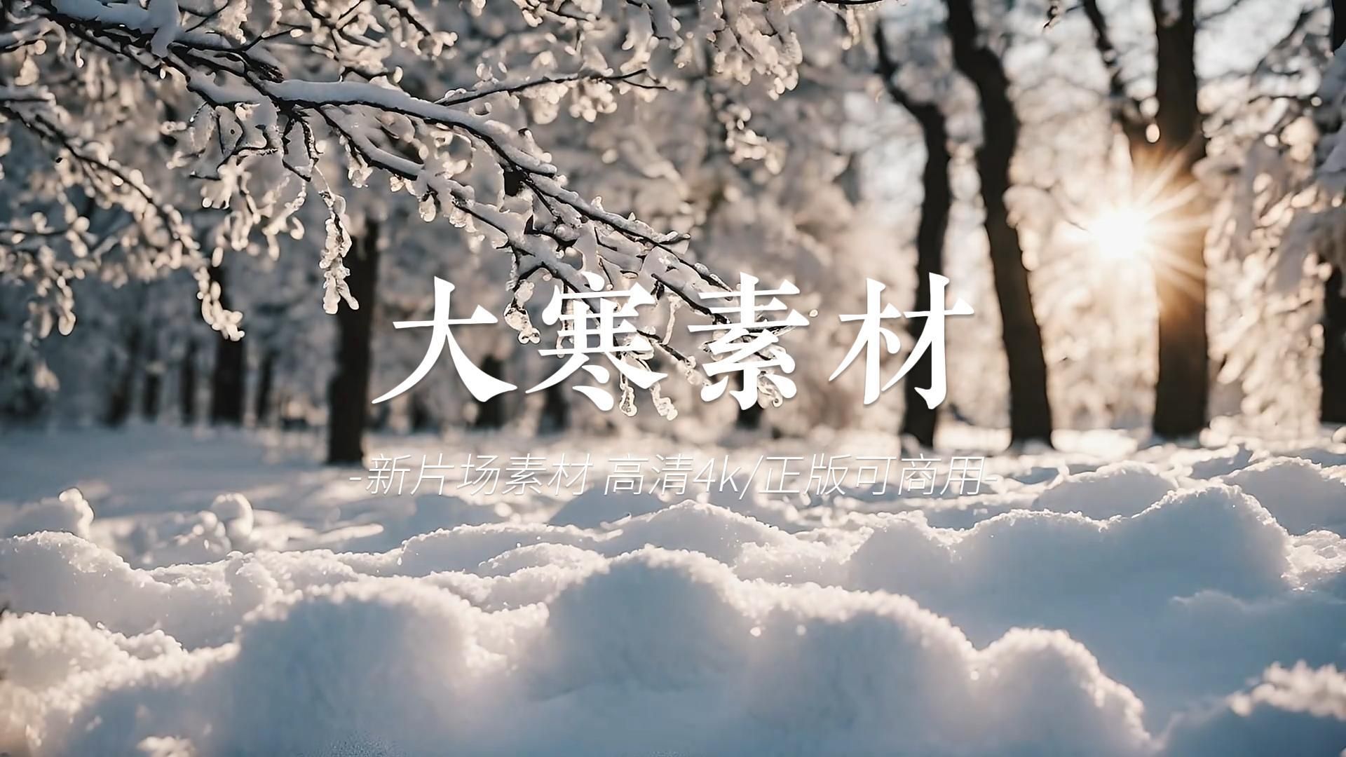 “腊酒盈樽，静待春阳”｜大寒素材｜高清4K正版可商用【新片场素材】