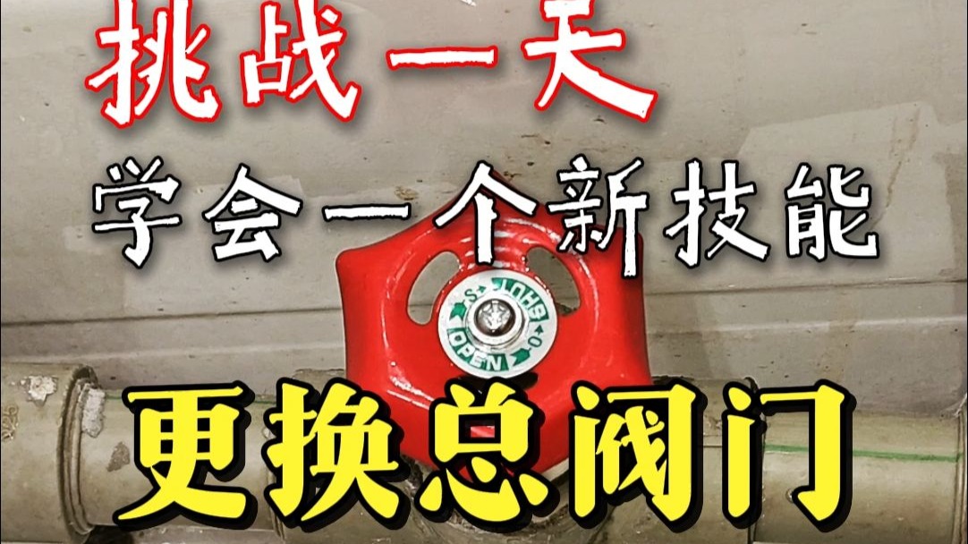 家里阀门总水阀漏水滴水，如何更换阀门？