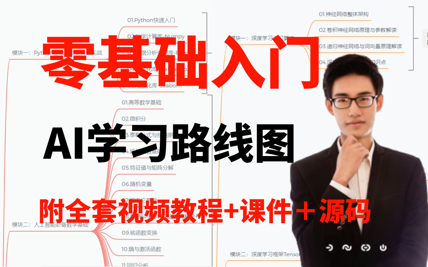 机器学习+深度学习零基础入门的学习路线图总算有人讲清楚了！一次性讲 …