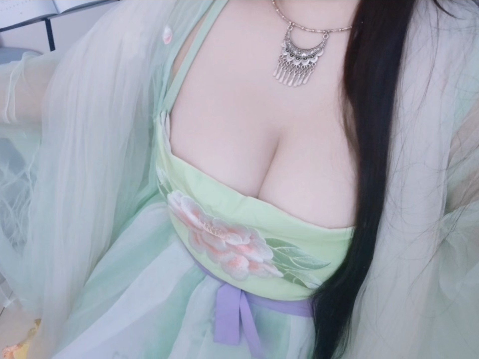 lit. willow-colored new clothes made of clouds