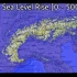 阿尔卑斯山洪水地图| 海平面上升（0-5000m）
