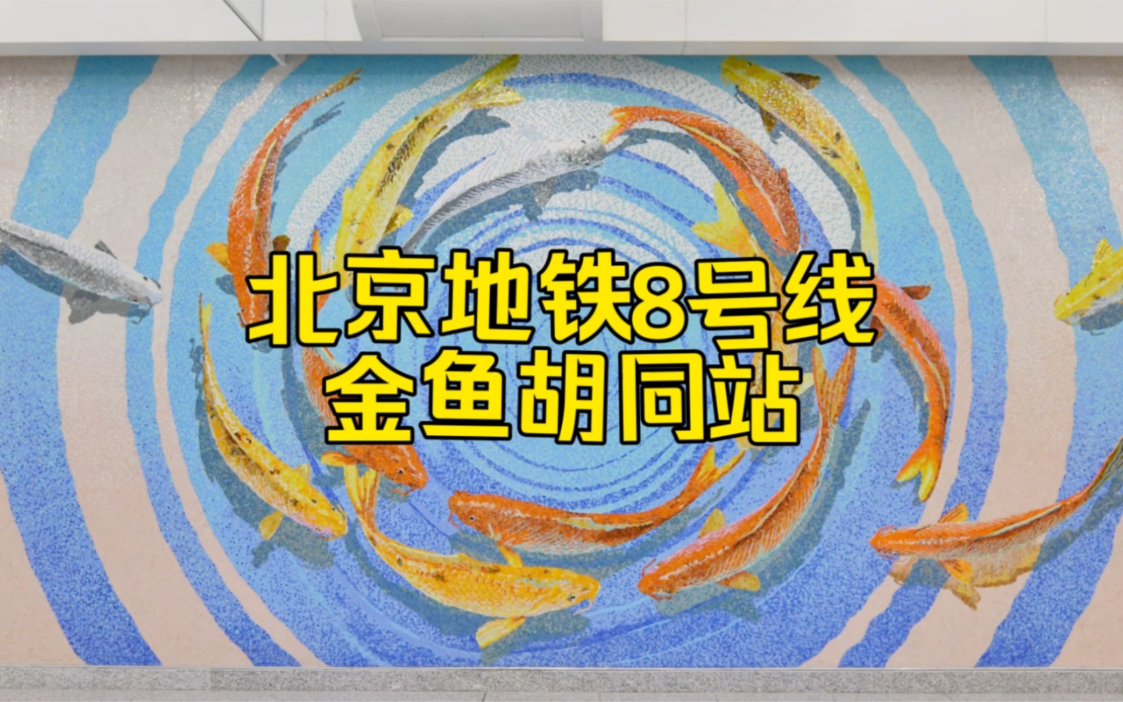 北京地铁8号线金鱼胡同站开通前一日