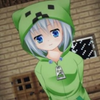 我的世界★Minecraft《一只萌萌的苦力怕妹子晚上偷偷进你家