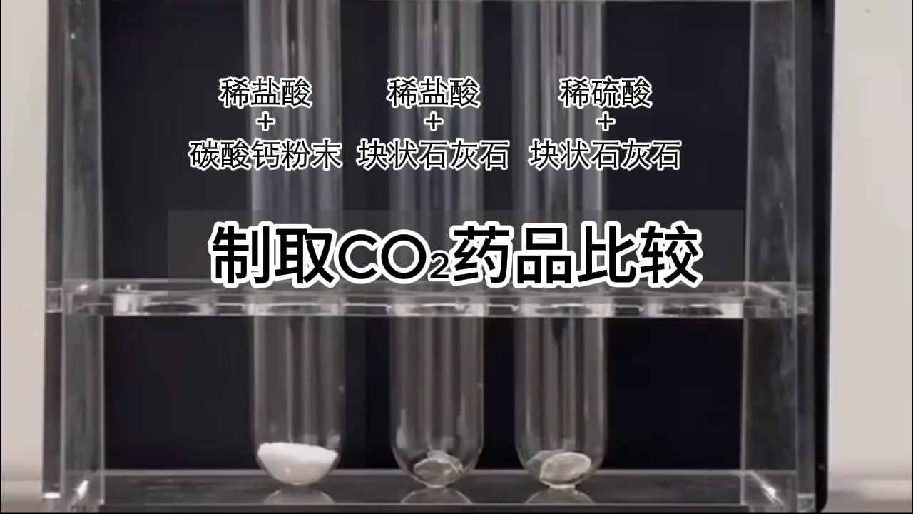 实验0603 制取二氧化碳药品的选择