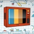 AE模板-手绘电视机卡通节目卡通动画风格节目片头logo模板