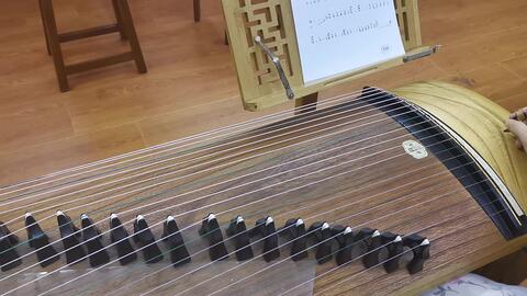 虫儿飞简单古筝曲谱_古筝入门曲谱虫儿飞(2)