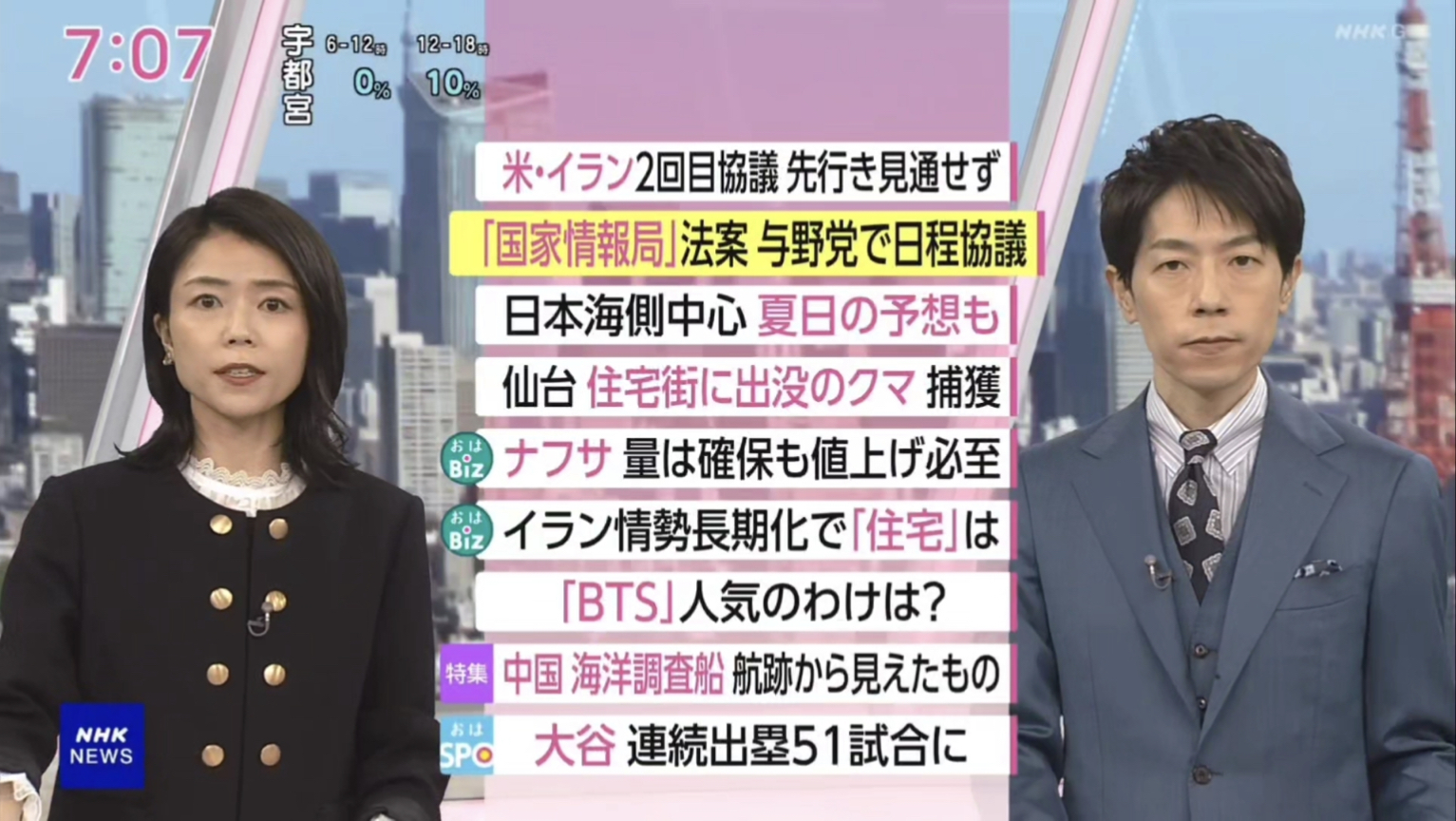 NHK おはよう日本　4月20日(月) 米伊蘭決裂「再協議拒否」/伊蘭船舶拘束で報復宣言・米「虚言戦術」 主導権握りに焦心・海洋進出に警鐘 中国調査船追う 他