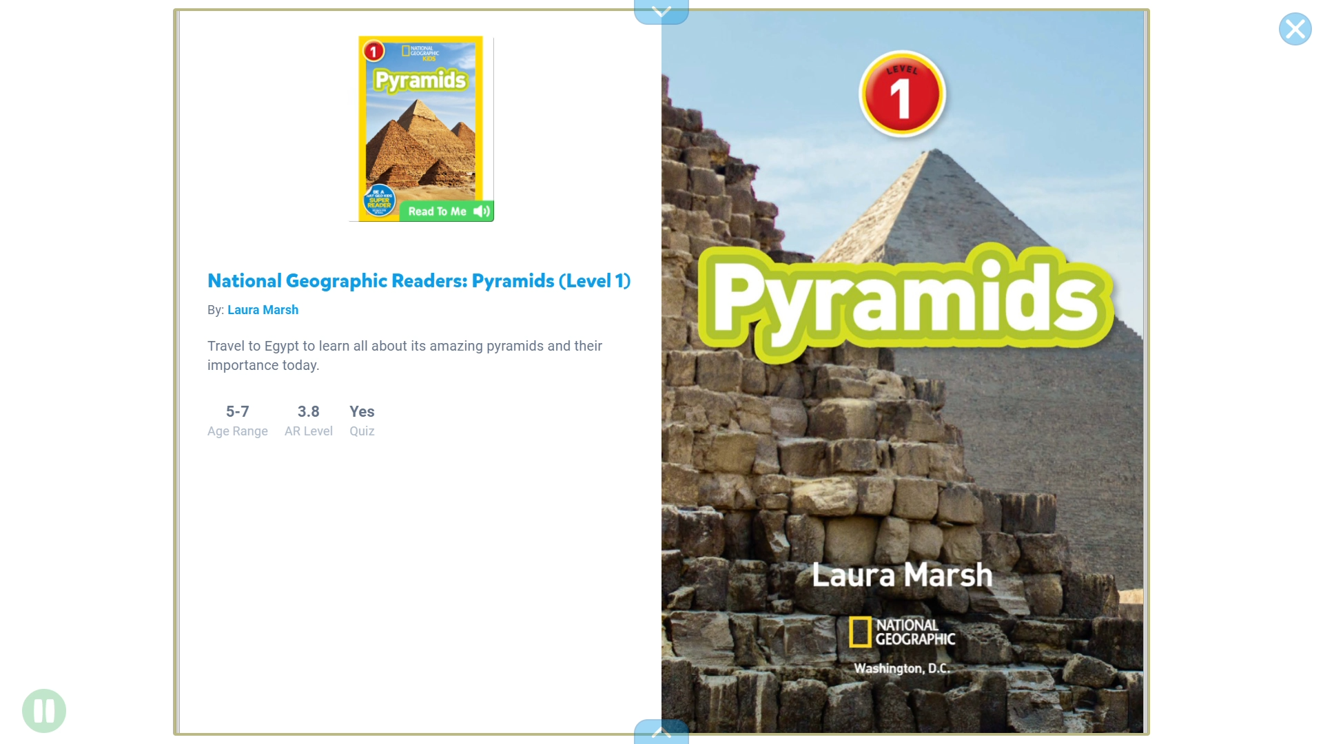 National Geographic Readers: Pyramids (Level 1) Laura Marsh