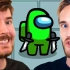 【MrBeast Gaming】Among Us But PewDiePie Goes 90,000 IQ!