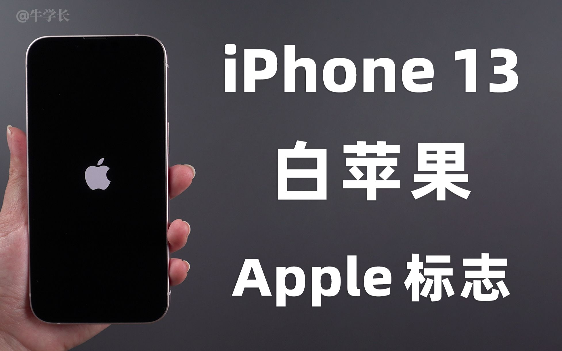 iPhone13/Pro卡在Apple标志白苹果，不丢失数据的3种修复方法！-哔哩哔哩