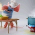可爱小蓝老鼠，儿童卡通搞笑短片