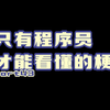 据说这是程序员才懂的梗（四十三），你造嘛？#专治不开心 #看一遍笑一遍 #搞笑