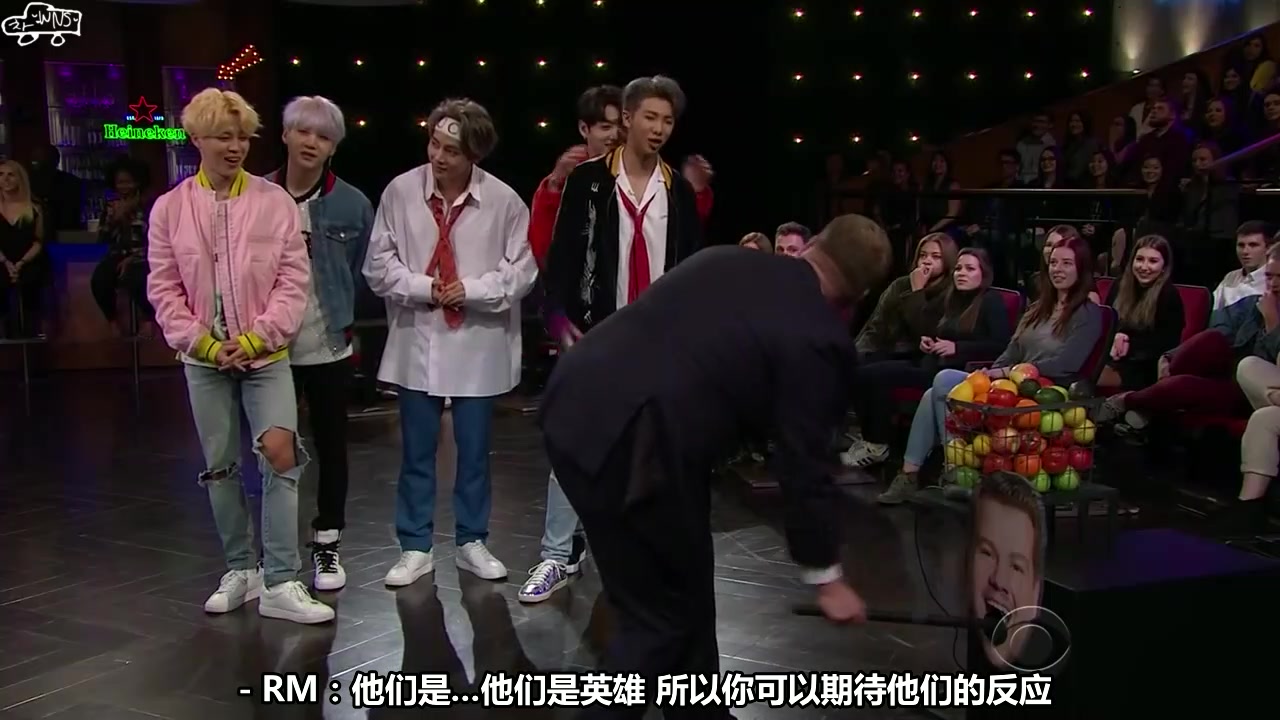 【wns中字】171130 the late late show 防弹少年团 cut