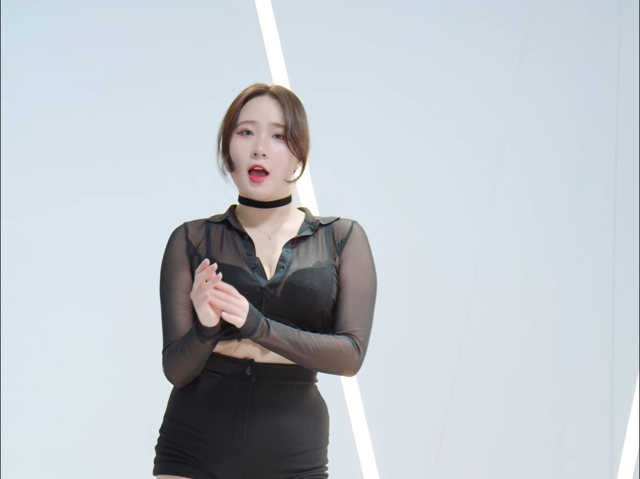 Jung In, because of the red.