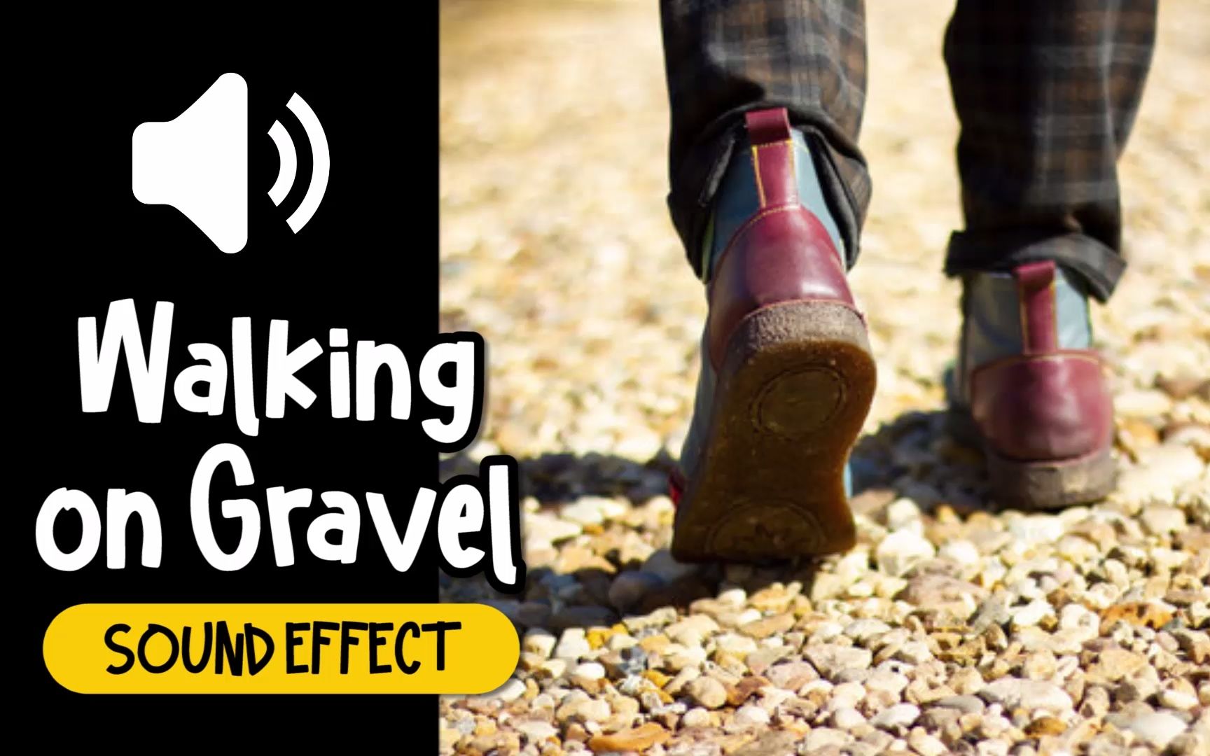 行走 碎石 石頭 音效 (HQ)