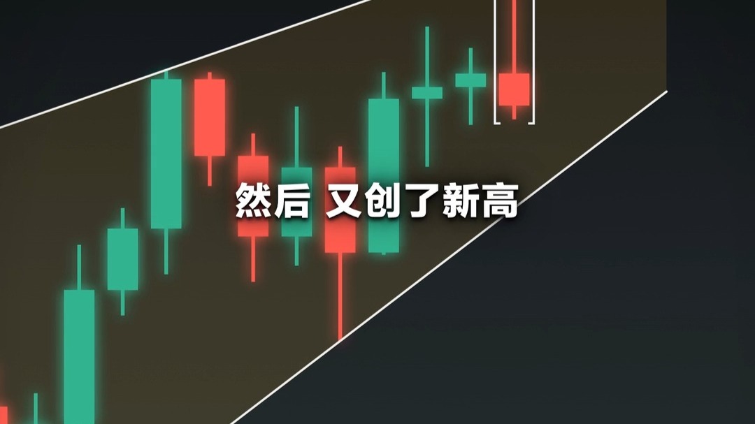 【K线形态09】上升楔形一直新高，真正的卖点在哪里，1分钟教会你