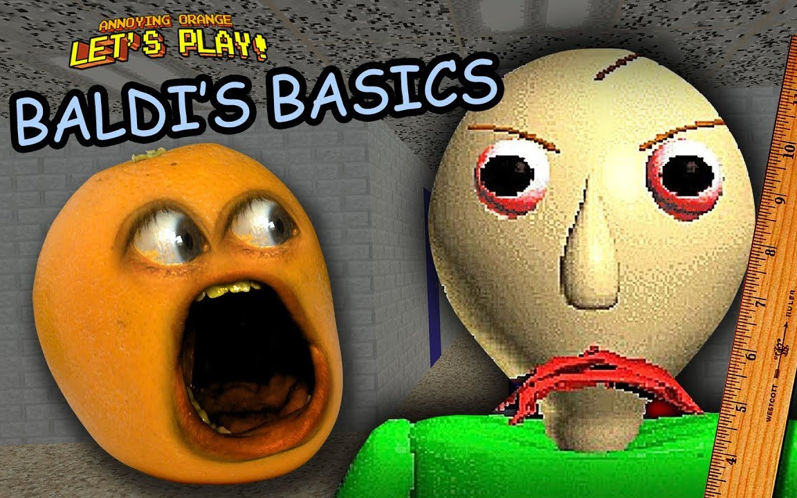 【Baldi's Basics】恼人橘（Annoying Orange）玩Baldi's Basics