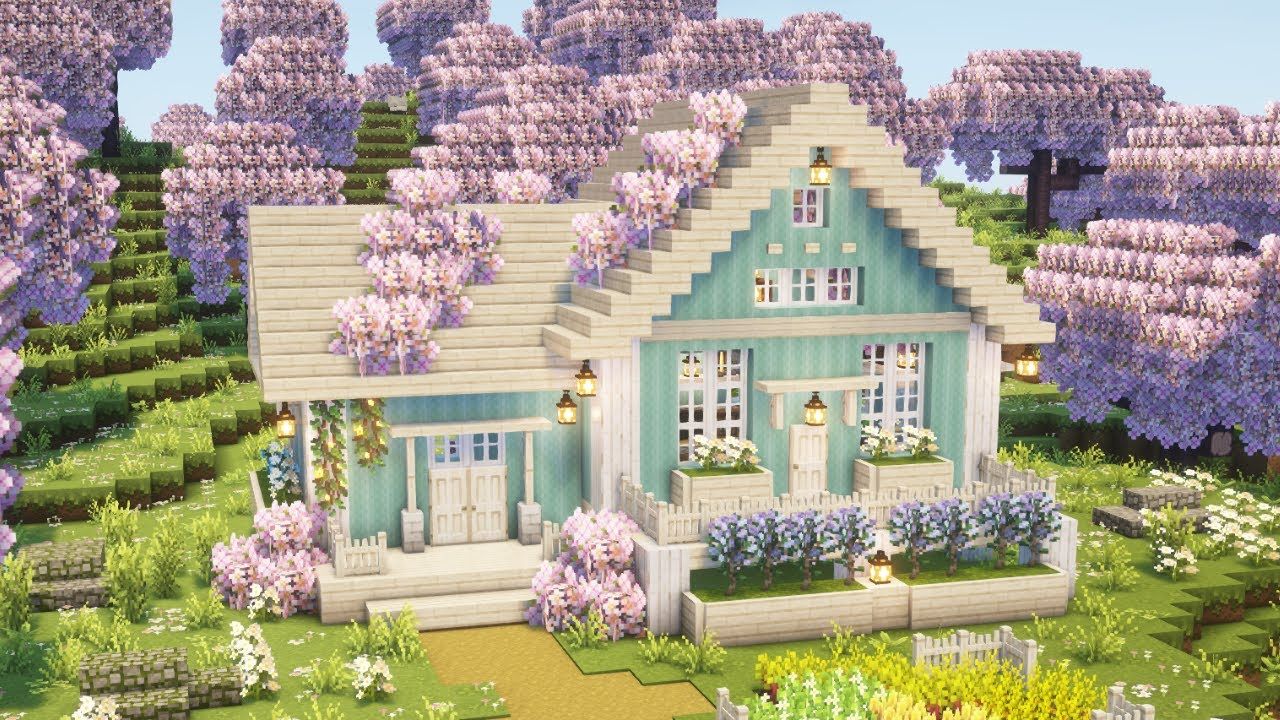 【Minecraft】💙✨可爱舒适的小屋（+Mizuno's 16 Craft）