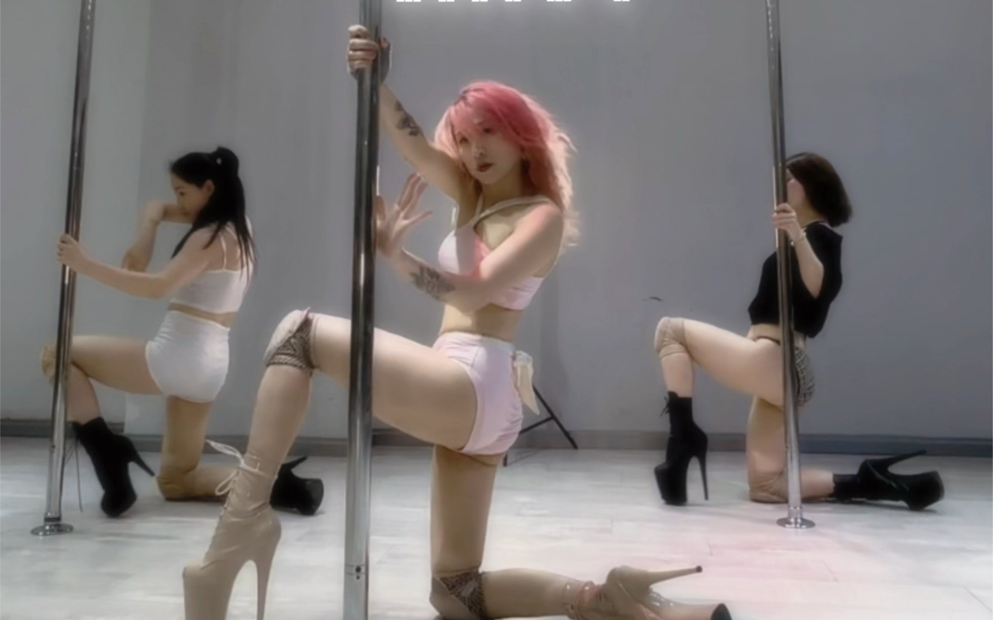 I'm in pink and I'm doing my favorite dance!