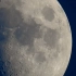 f914 一轮弯月月球表面特写月牙上升唯美月色月景夜空实拍夜色中国风LED视频后期合成制作素材