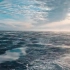 波浪和海洋喷雾空中实拍视频素材