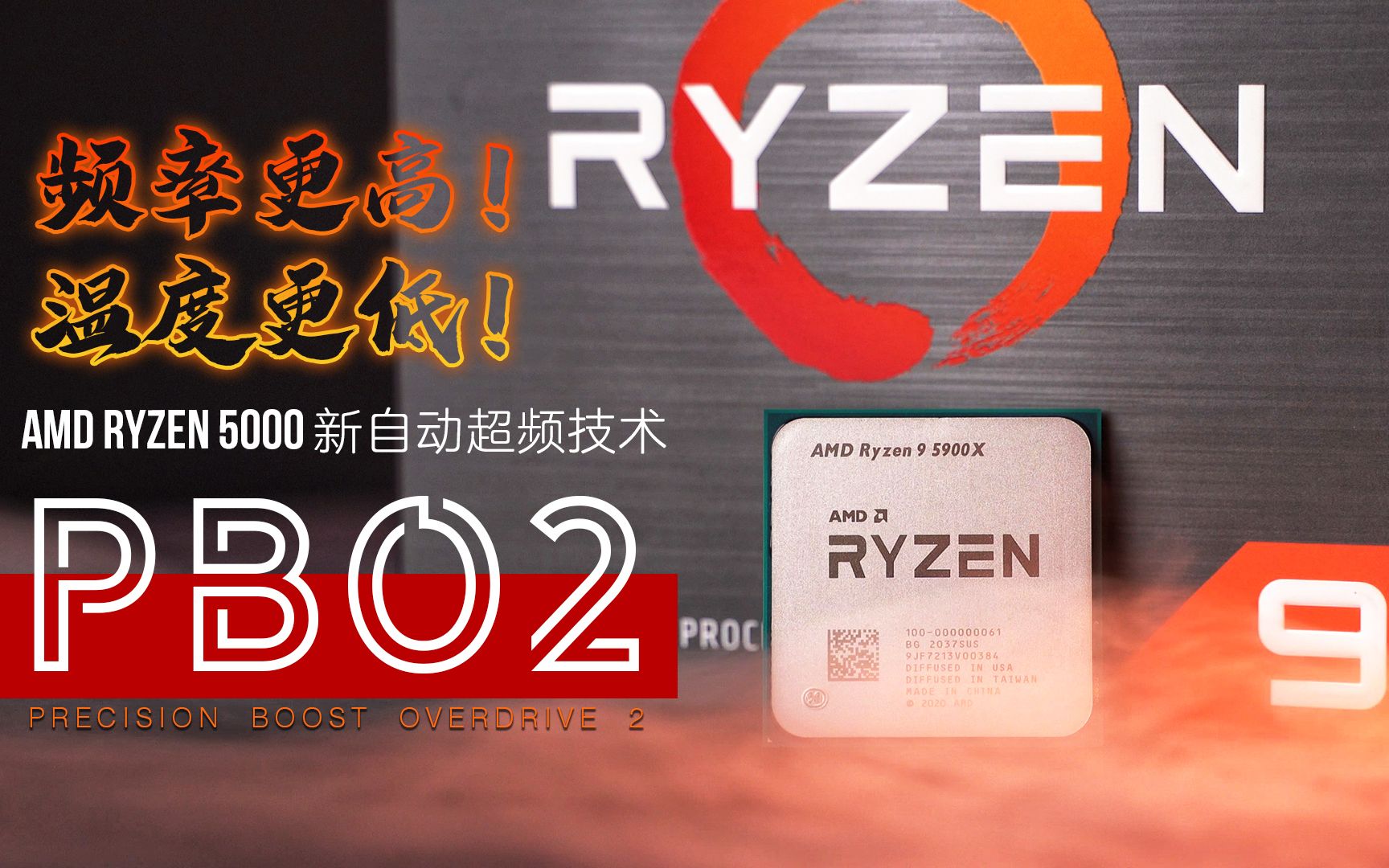 【KENNY】AMD全新PBO2自动超频技术--让你的AMD Ryzen 5000处理器频率更高～温度更低～