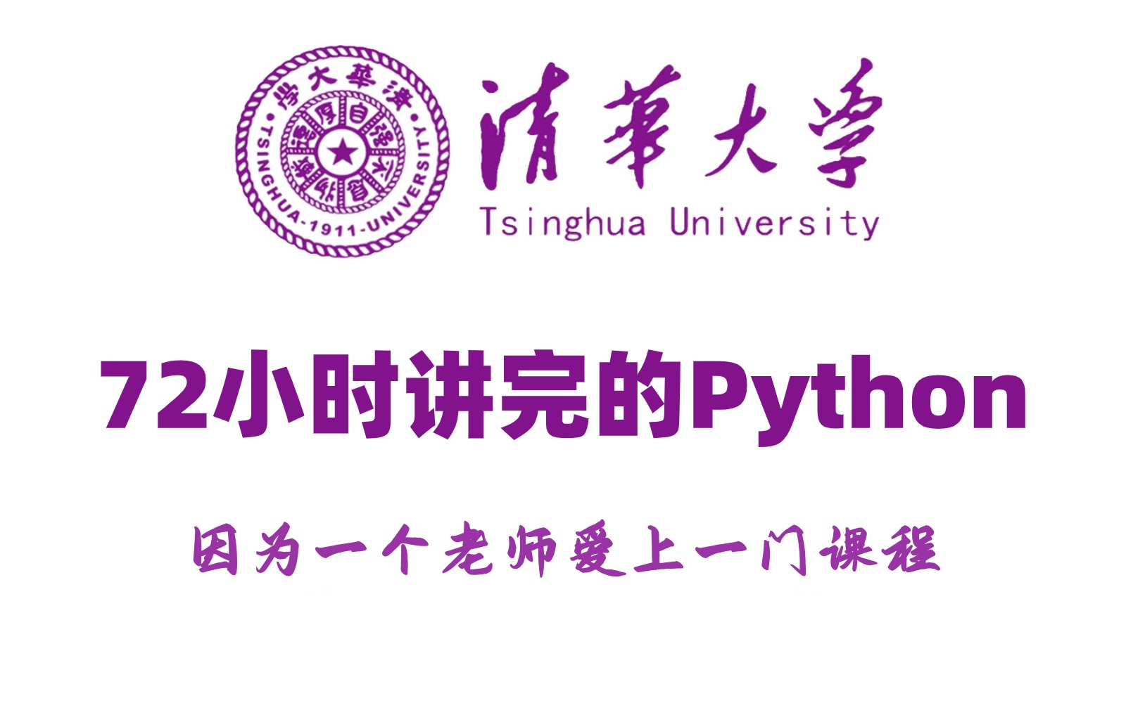 【零基础入门Python】清华大学72小时讲完的Python，2024最新版，学完即可就业！拿走不谢，学不会我退出IT界