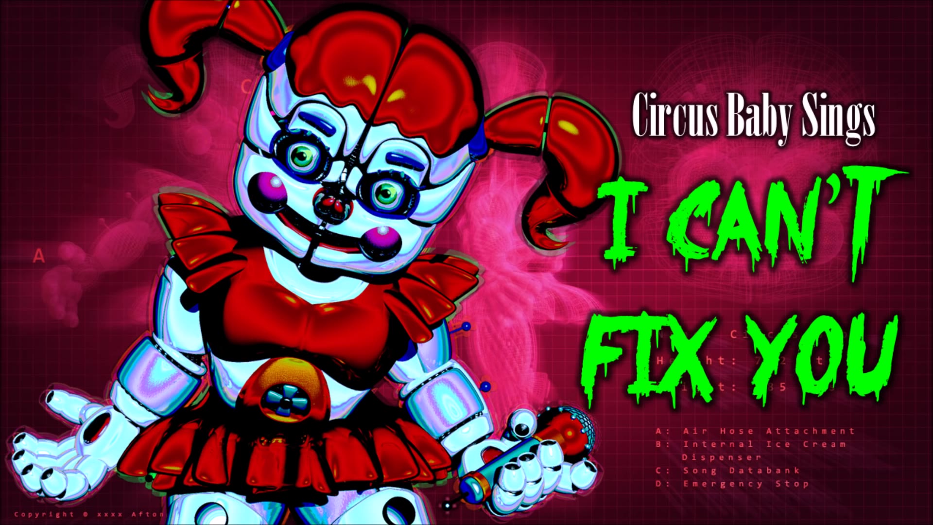 【fnaf sl】马戏团宝贝唱|circus baby sings |我不能修复你|i can"t