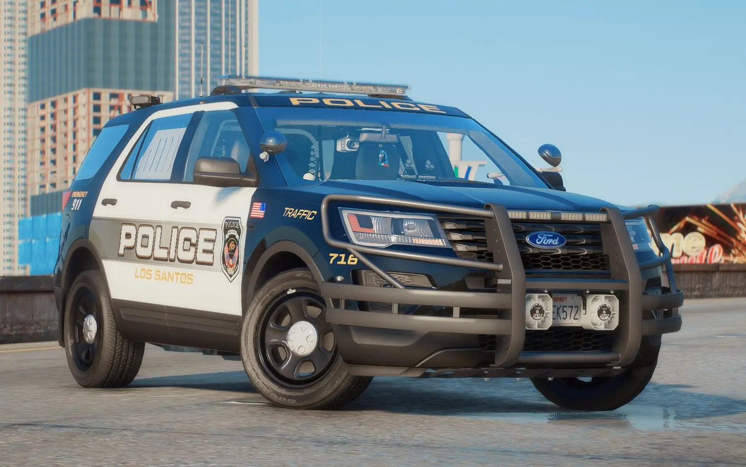 【gtaonline】:lspd执法实录处理深夜劫车/深夜抢劫