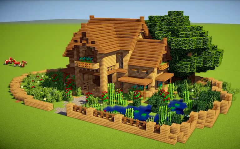 Minecraft 看别人如何教你造小木屋 哔哩哔哩 つロ干杯 Bilibili