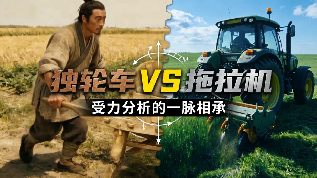 材料的“多重委屈”：从电线杆到农机的组合变形密码【趣说材力12】